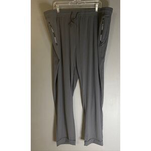 New Sport Grey Quick Dry Athletic Jogger Pants Zipper Pockets Size 3X NWOT